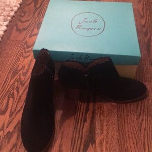 Black suede Jack Rogers bootie (size 8)